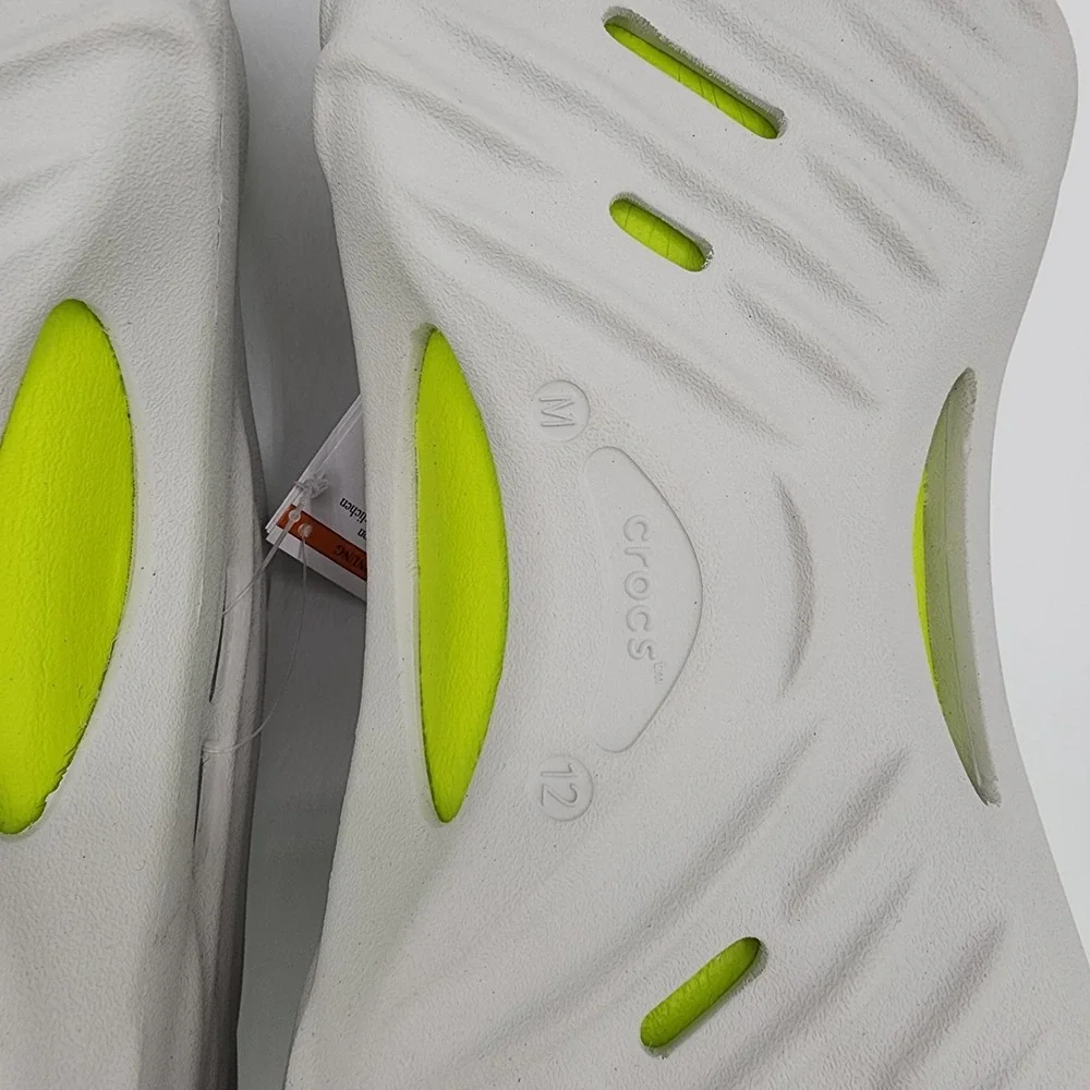 Crocs Echo Wave Mens Size 12 Atmosphere‎ Lime Punch Clog 210521-1FT NEW in Box